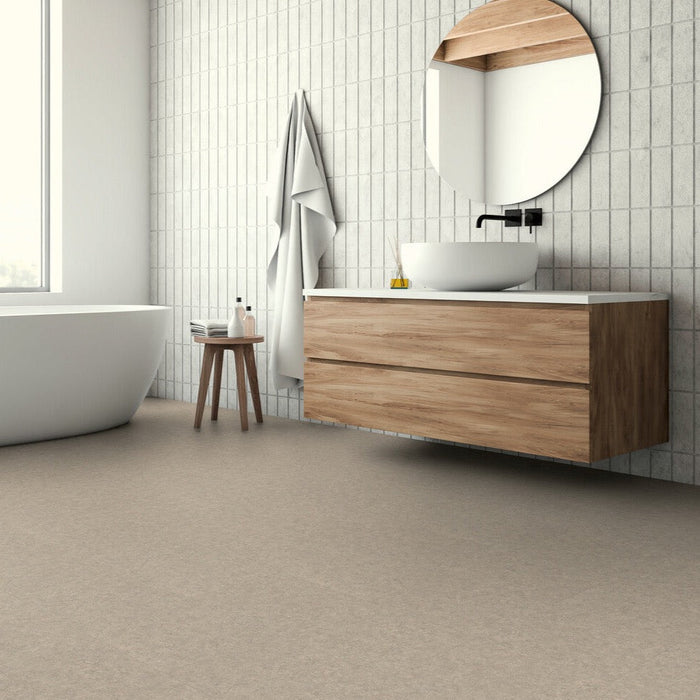 Click pvc Grey Loft 8148 in badkamer