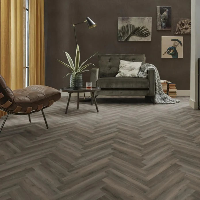Ambiant – Spigato Avanto Fischgrät Dark Grey Click SRC